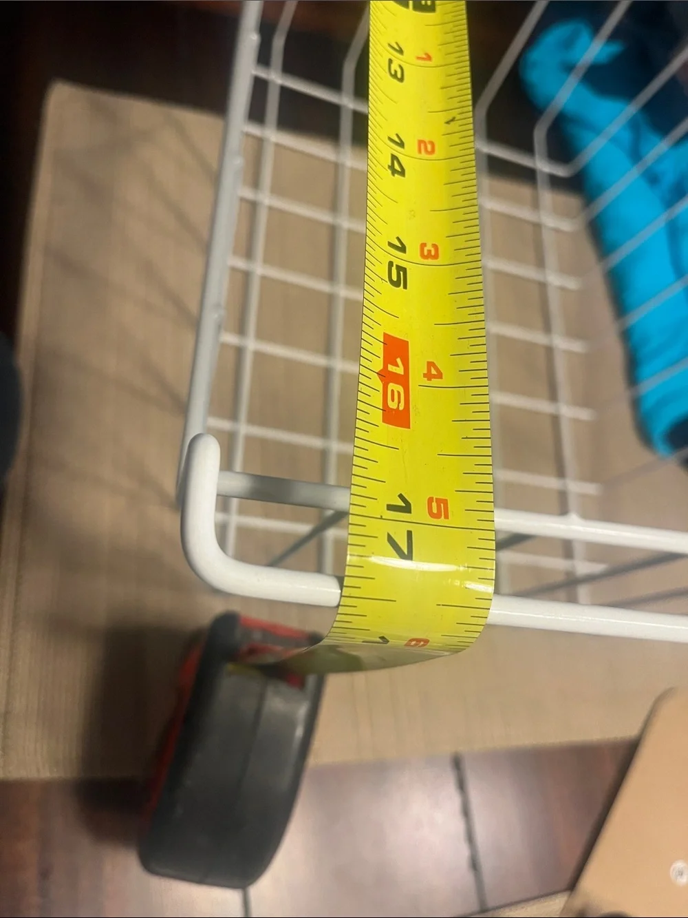 Freezer basket 🧺 White Wire Storage Basket for frozen food Organization Zoom in